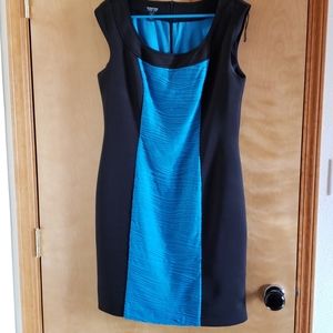 Black and turquoise dress